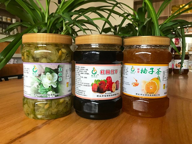 茉莉花花茶、桂圓紅棗花茶、柚子花茶